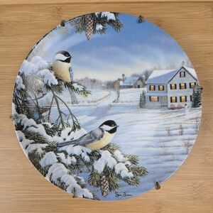 Winter Scene Decorative Plate